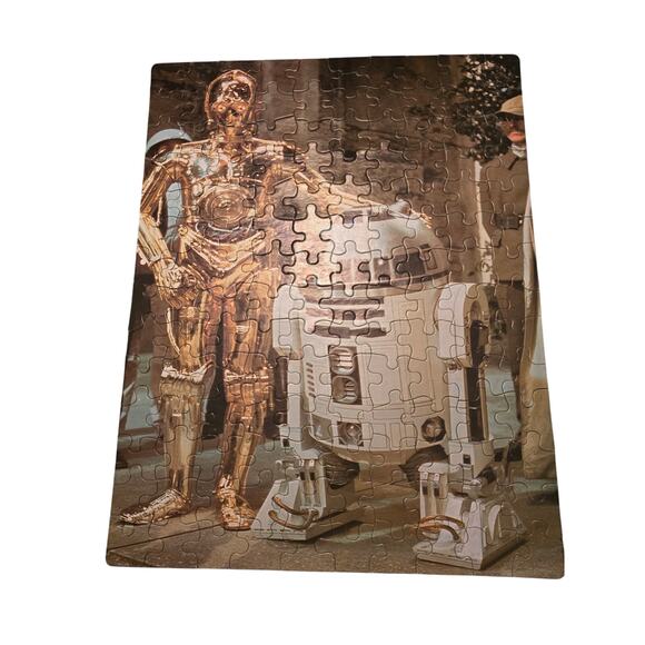 1977 Kenner Star Wars 140 Pieces Jigsaw Puzzle R2D2 and C3PO ~ 40100 #40100 - Picture 1 of 4